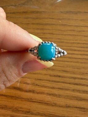 VIBRANT SPIRIT Authentic PANDORA Scuba BLUE Ring 197188NSC 60